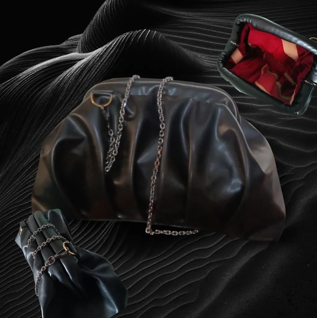 Midnight Chain Clutch