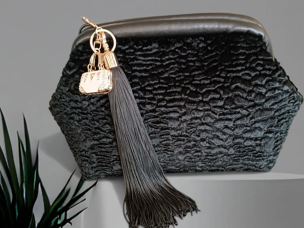 Velvet Cascade Clutch