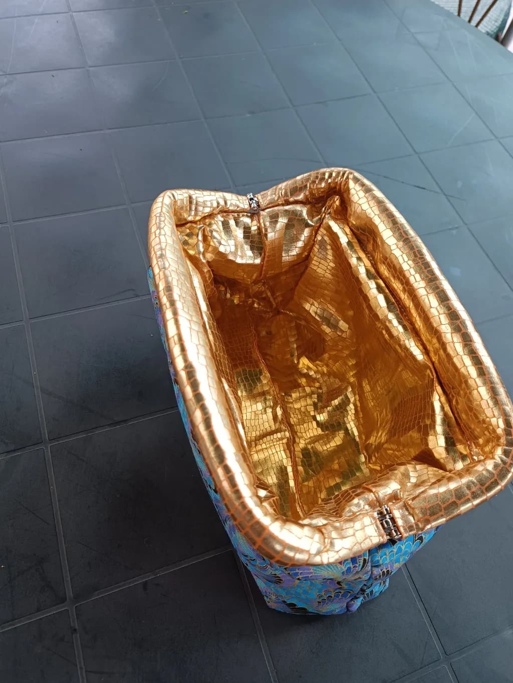 Golden Lined Basket