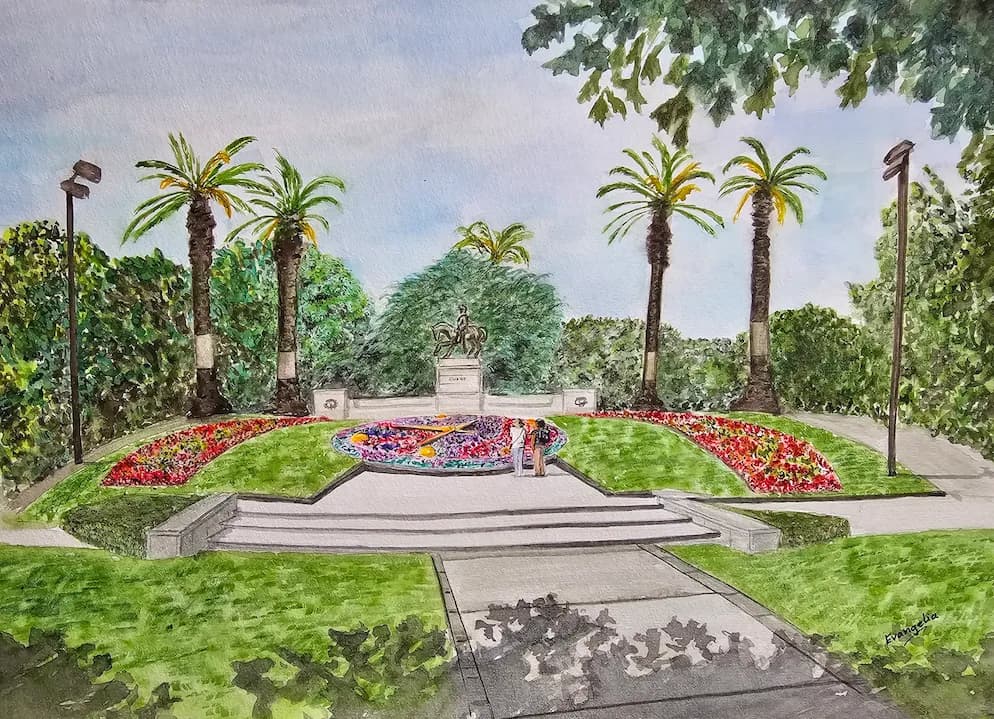 Whispers of Melbourne: A Serene Watercolour Journey Through Urban Gardens
