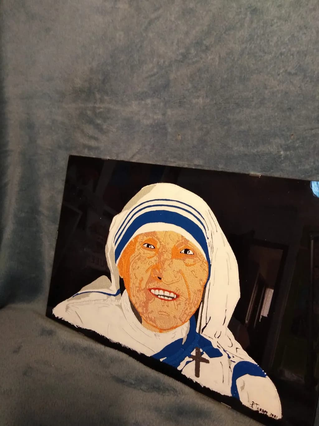 Compassionate Icon: A Portrait of Faith and Smile