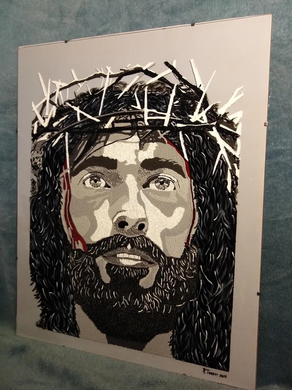 Crowned in Sorrow: A Portrait of Divine Emotion