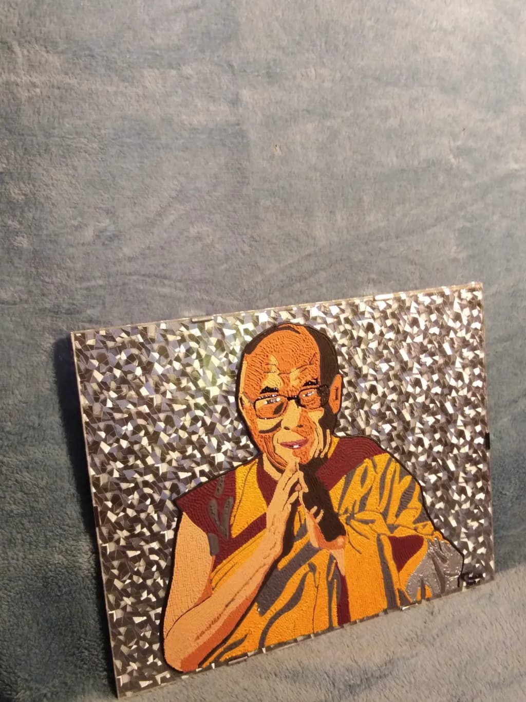Serenity in Color: A Vibrant Tribute to Wisdom and Peace
