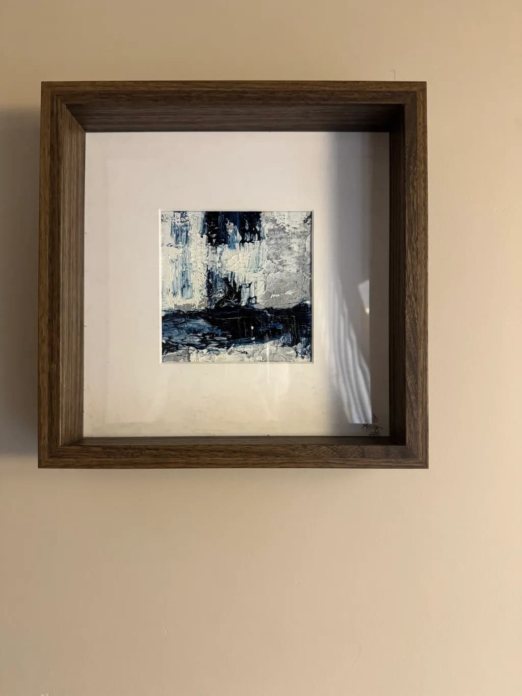 Whispers of Blue: An Abstract Journey Through Texture and Light