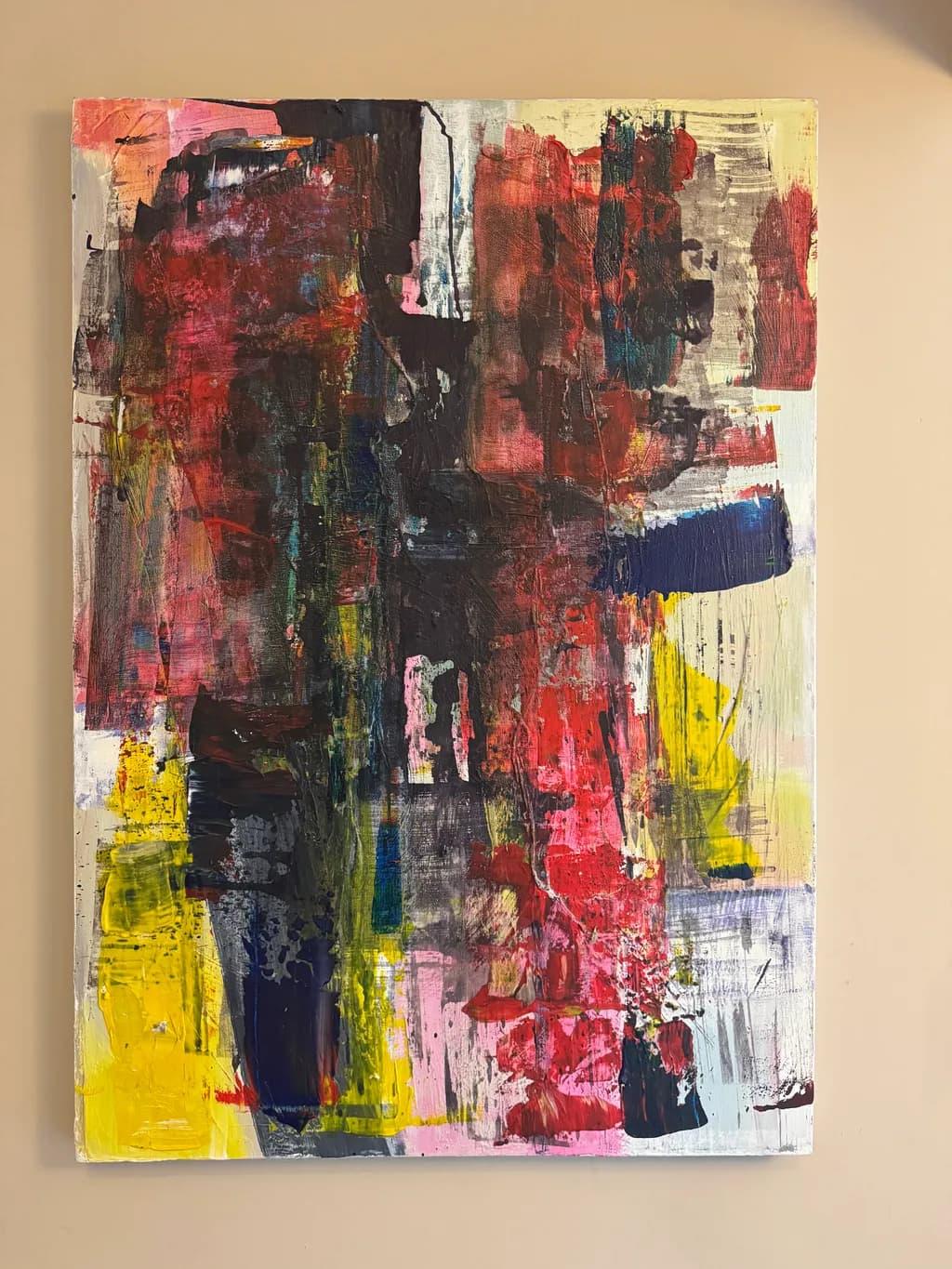 Vibrant Chaos: An Abstract Exploration of Color and Emotion
