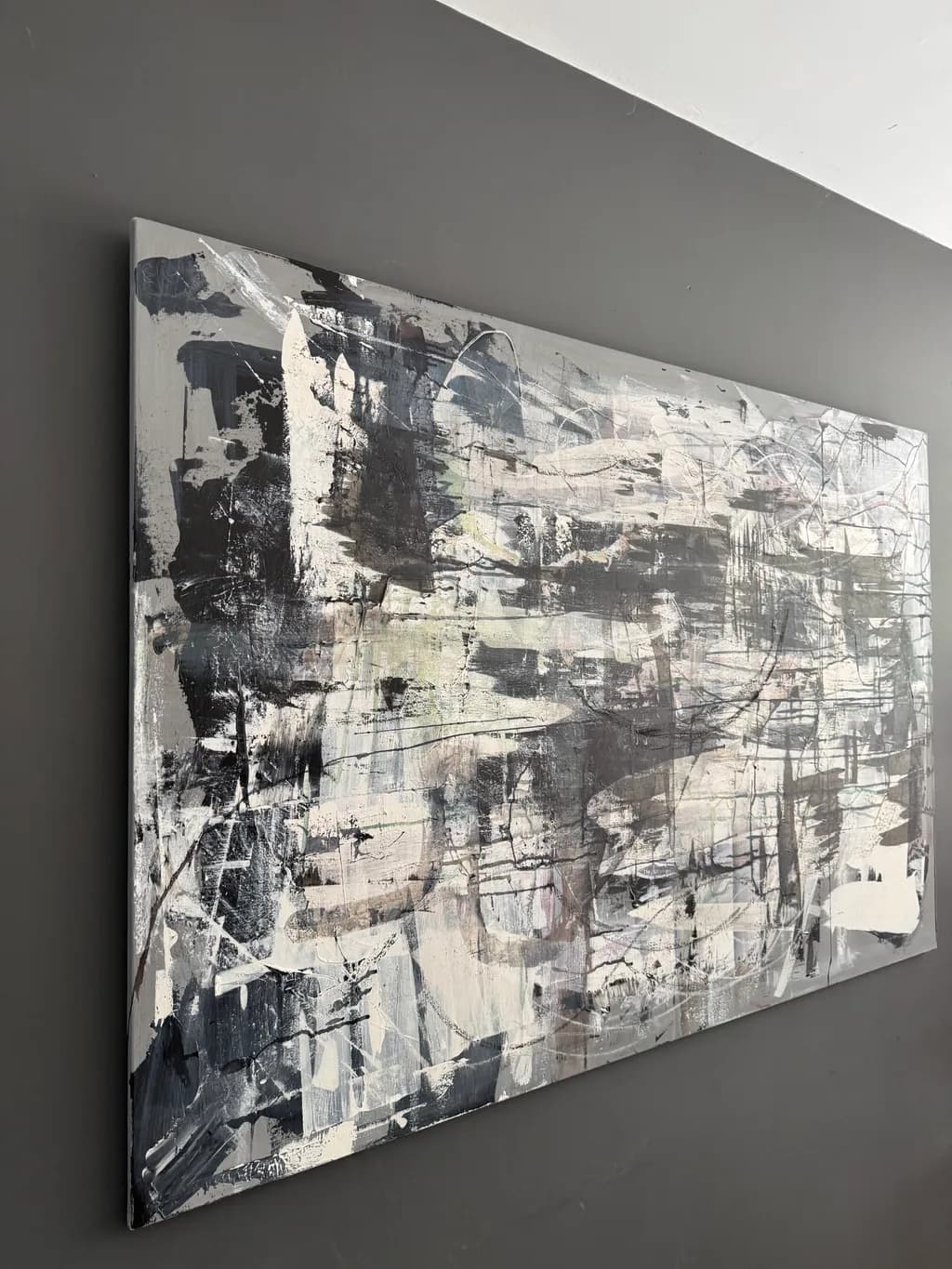 Monochrome Echoes: An Abstract Exploration of Texture and Emotion