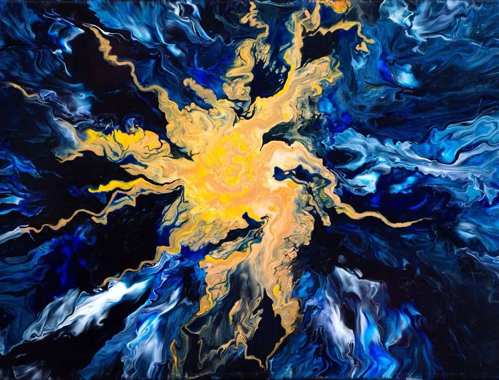 Celestial Burst: A Dance of Light and Color in Cosmic Harmony