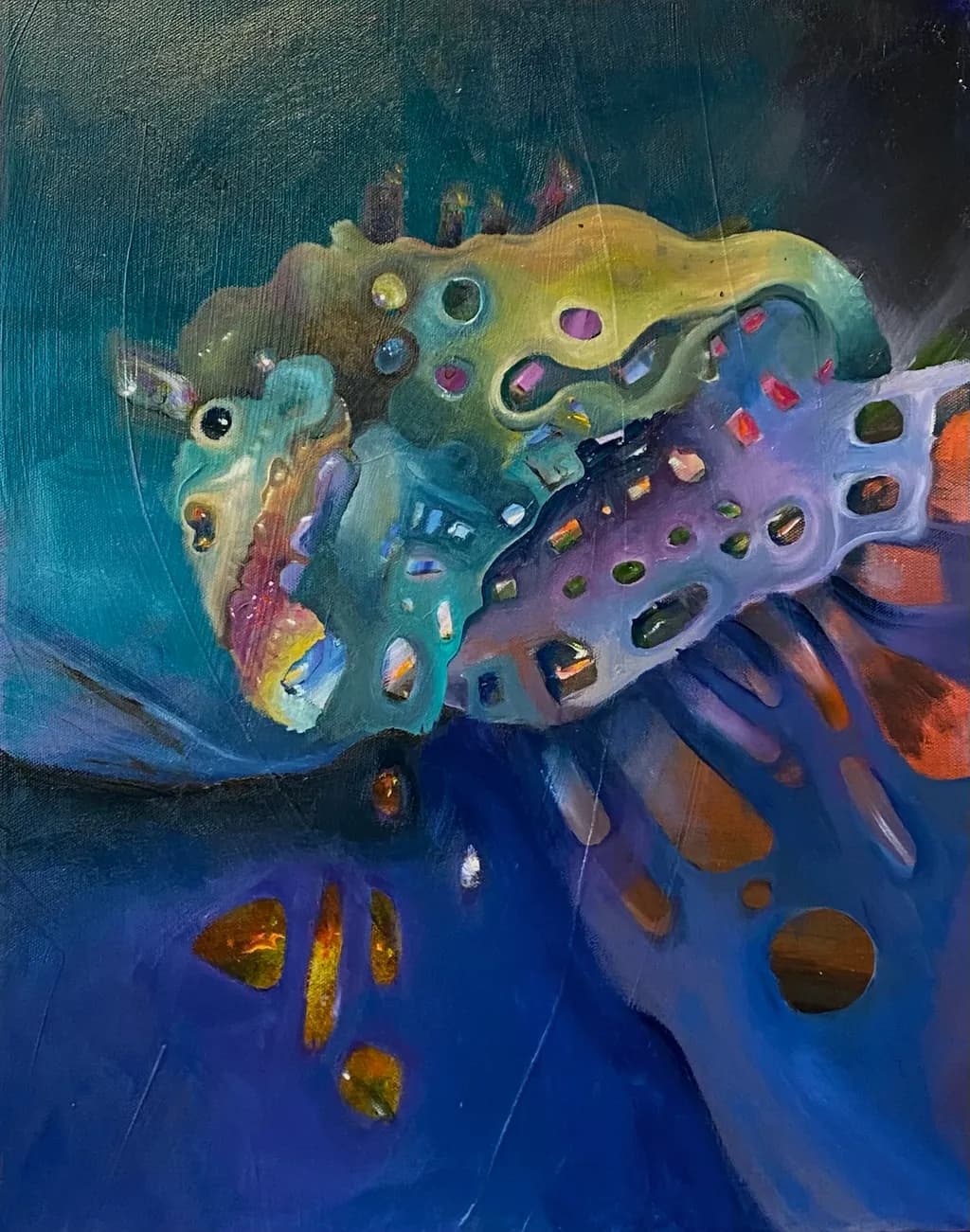 Whispers of the Abyss: A Colorful Journey Through Abstract Landscapes