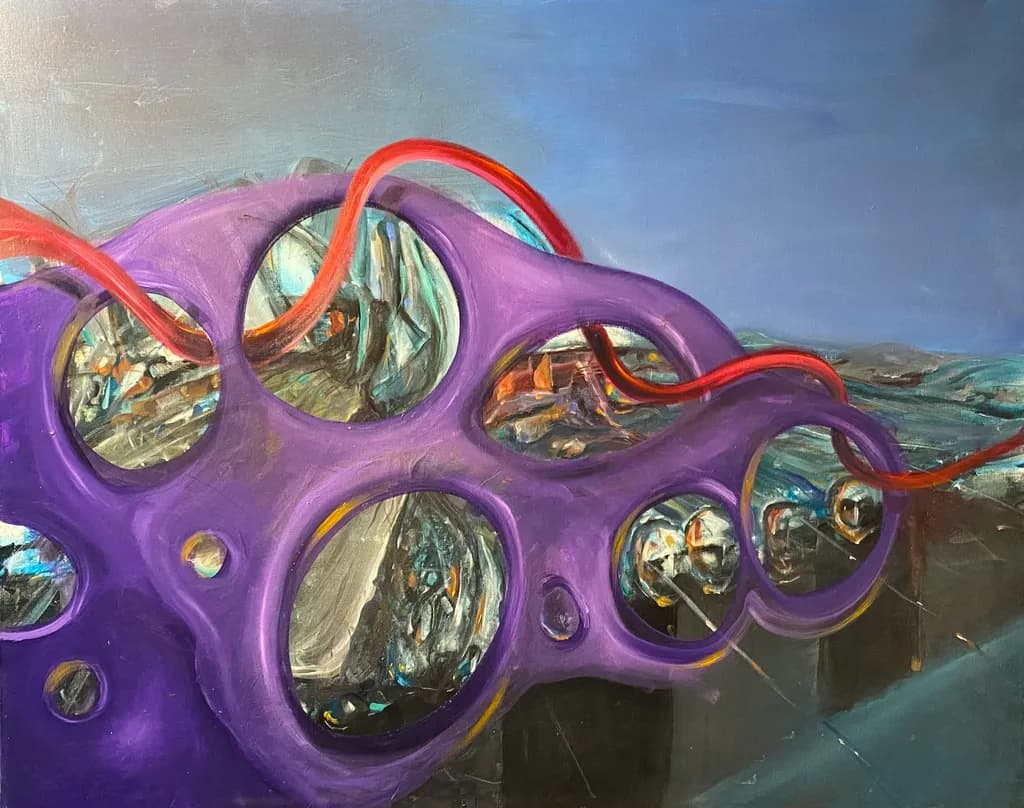 Vibrant Echoes: A Journey Through Abstract Dimensions