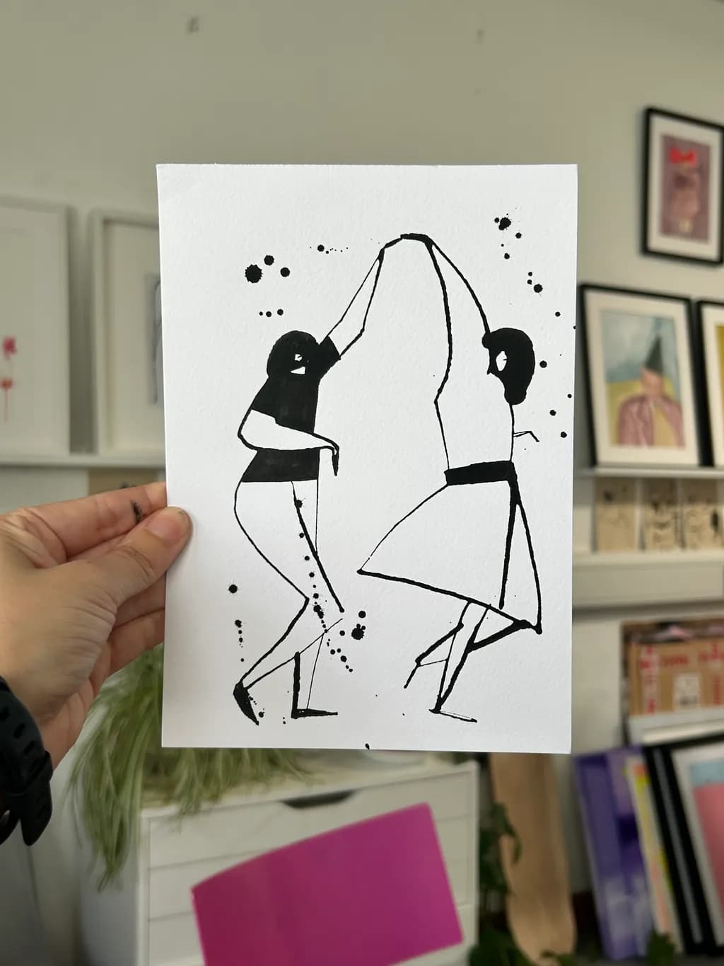 Dancing Figures Sketch