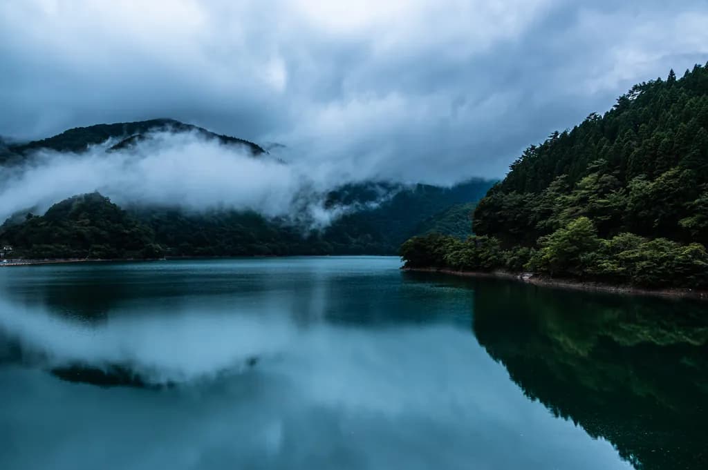 Okutama Lake Reflection