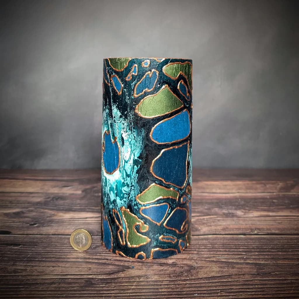 Vibrant Harmony: An Abstract Vase of Colorful Expressions