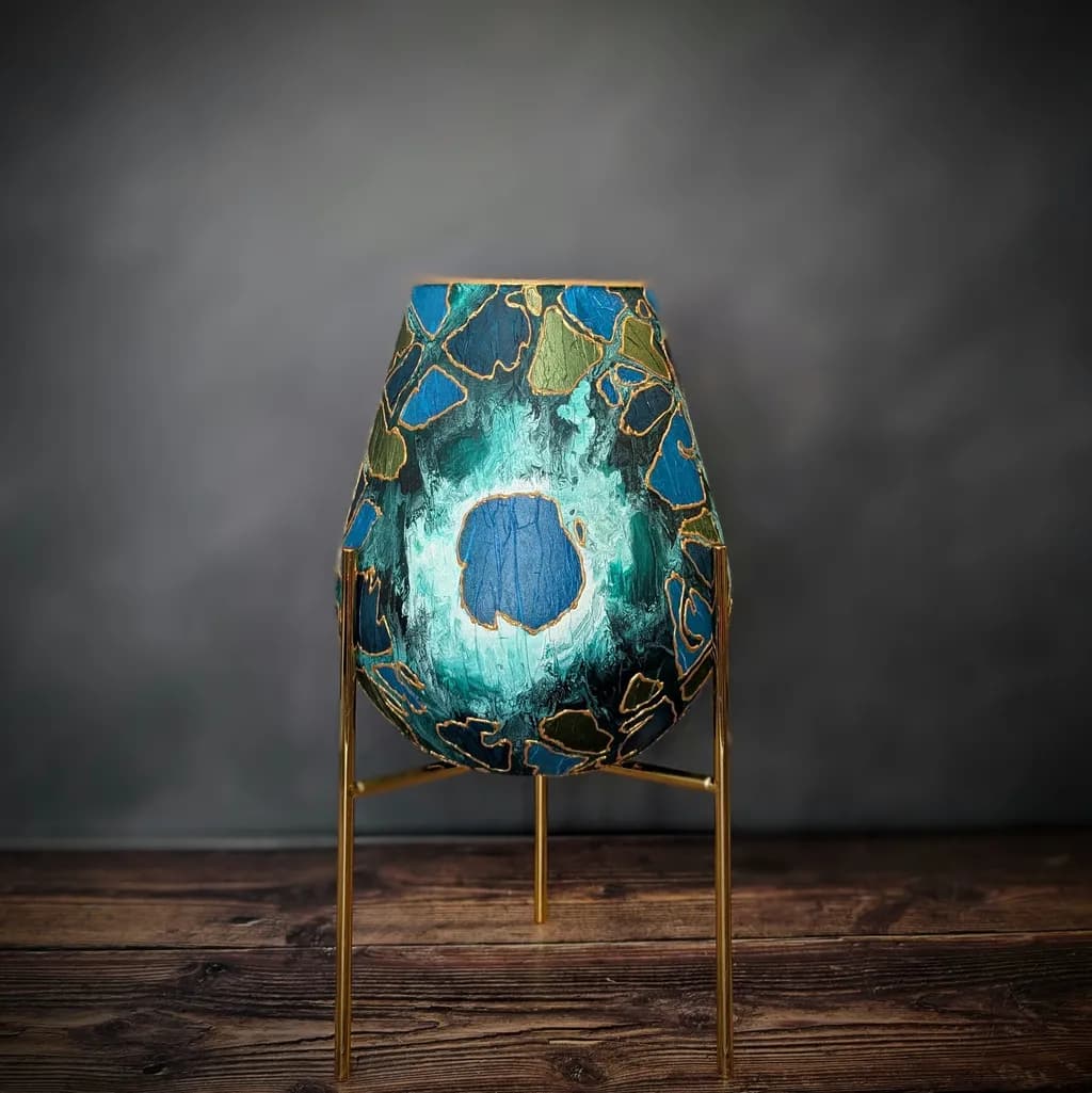Oceanic Harmony: A Unique Blend of Color and Form in Artisanal Design