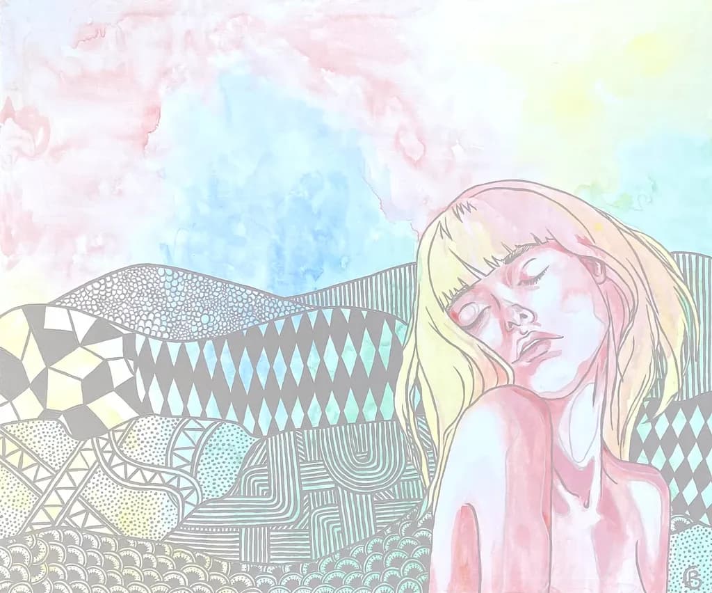 Whispers of Color: A Dreamy Journey Through Serenity and Self-Reflection
