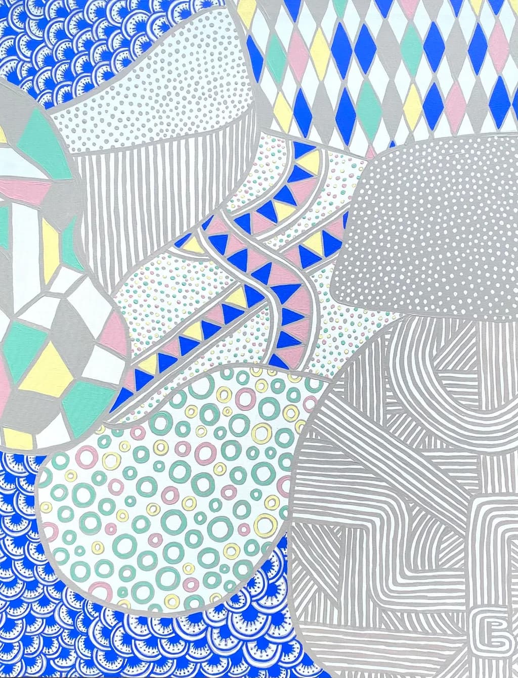 Colorful Chaos: A Playful Dance of Patterns and Shapes