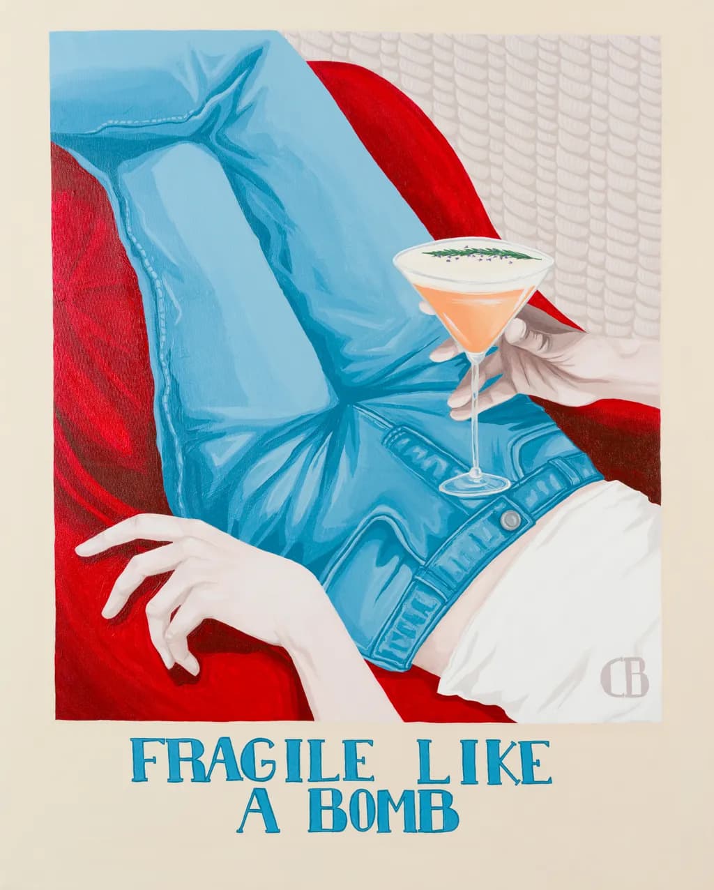 Fragile Like a Bomb: Sipping Serenity in Denim Dreams