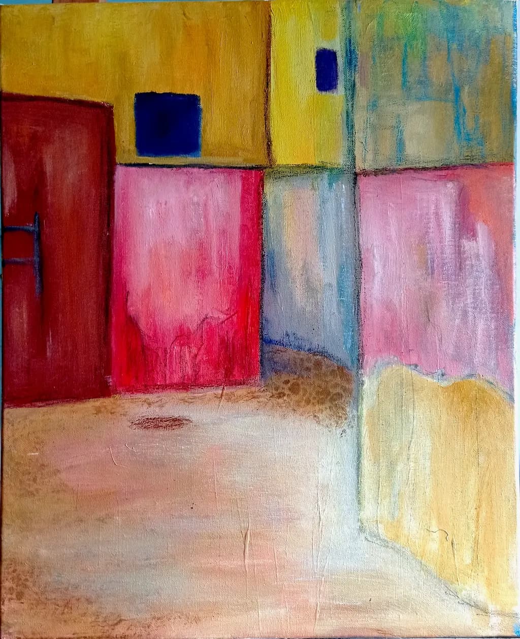 Whispers of Color: An Abstract Journey Through Geometric Harmony