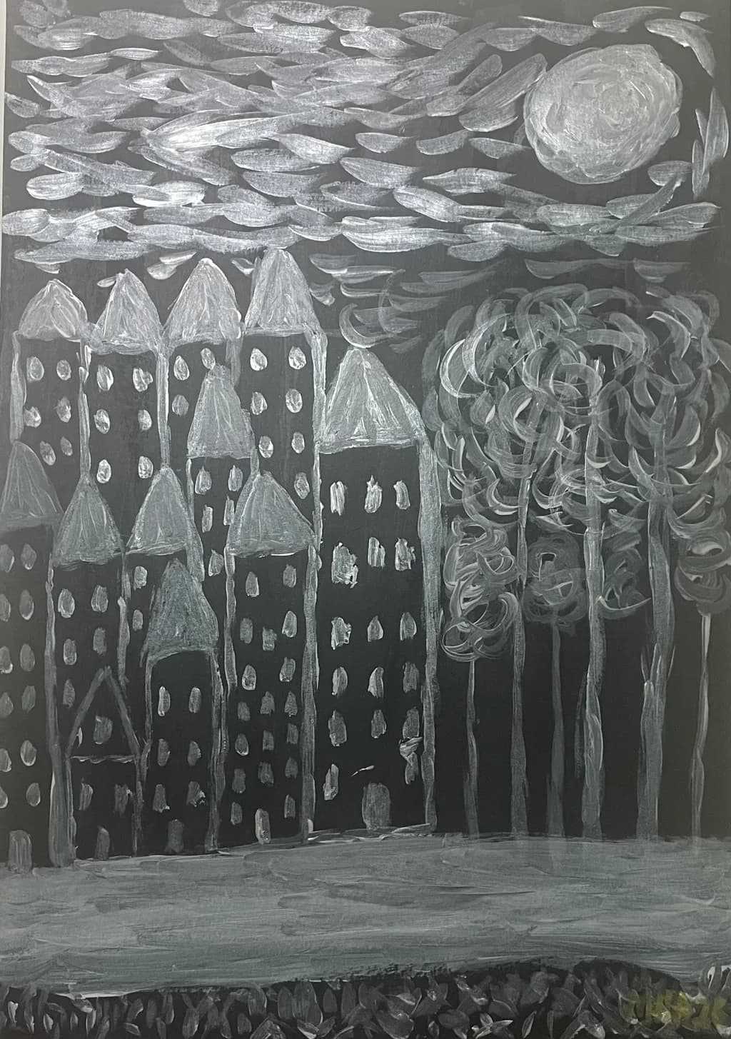 Moonlit Cityscape