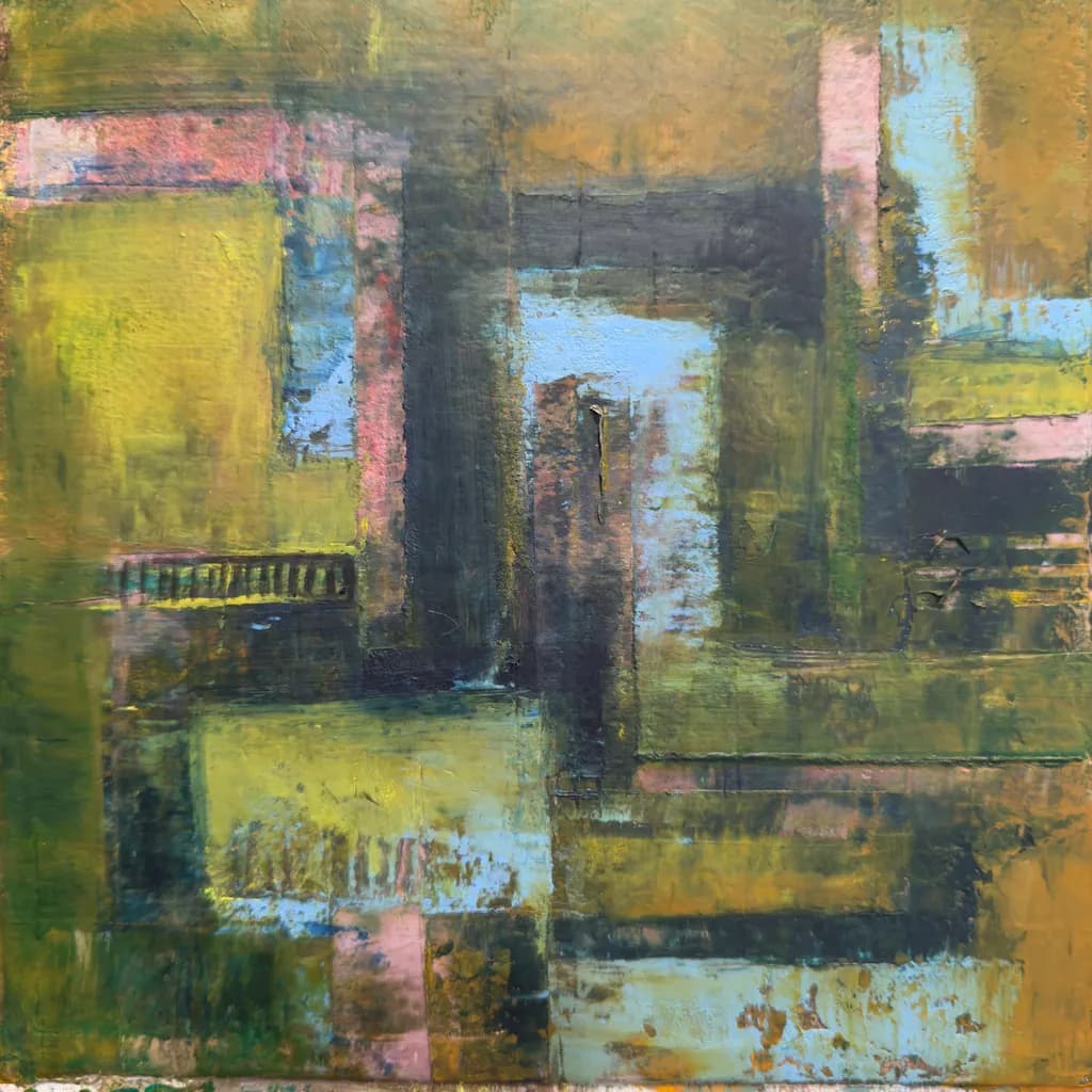 Whispers of Color: An Abstract Journey Through Layers and Light