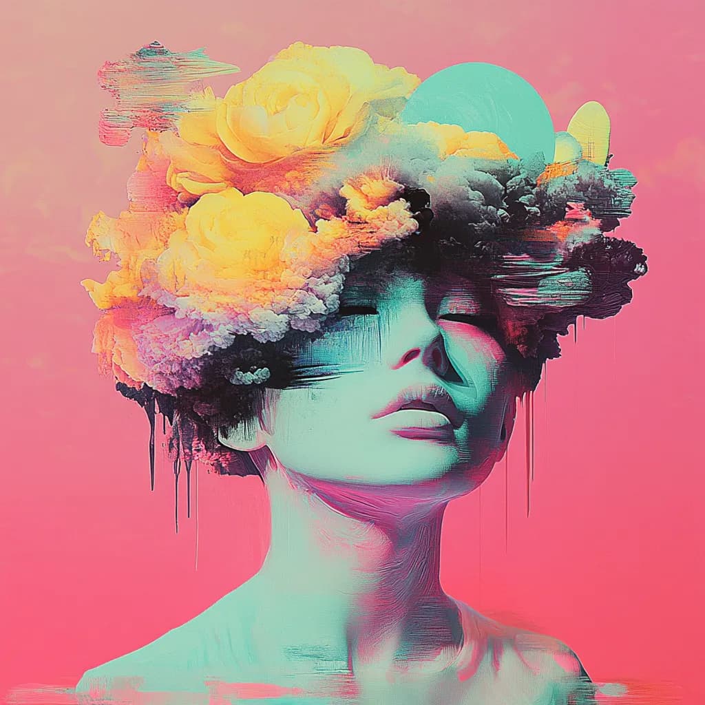 Whispers of a Dream: A Surreal Journey Through Color and Emotion