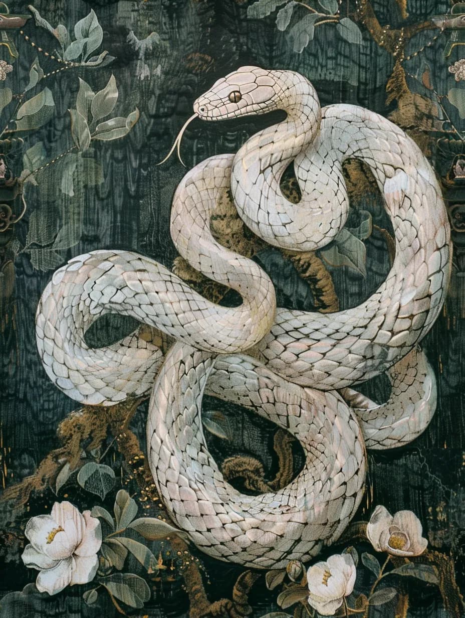 Serpent's Embrace: A Dance of Nature and Elegance