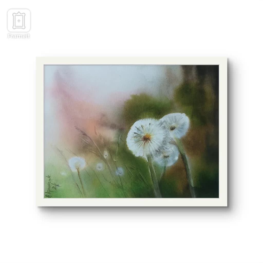 Whispers of Nature: A Soft Embrace of Dandelions in Pastel Hues