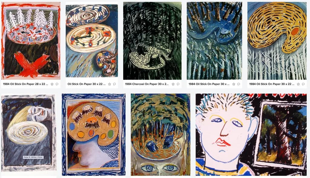 Whispers of Time: A Journey Through Color and Emotion in Mixed Media Art