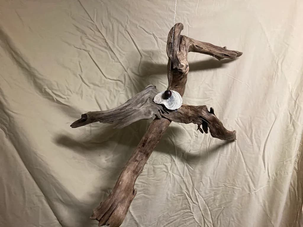 Driftwood Harmony: A Unique Natural Sculpture for Artistic Home Decor