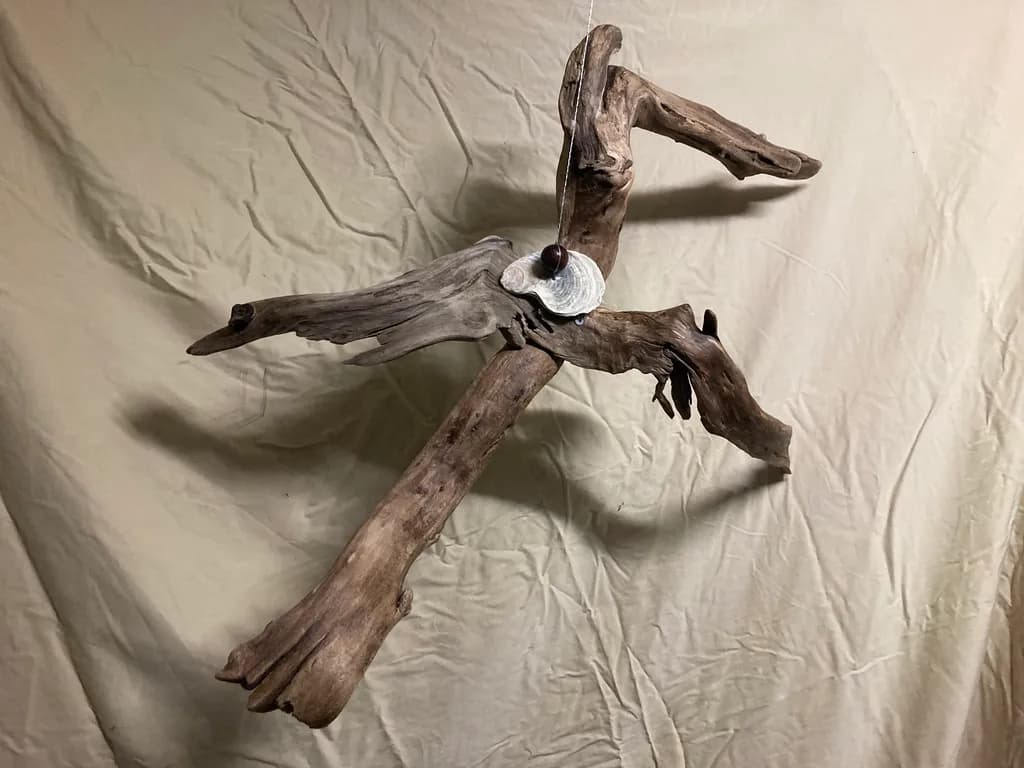 Driftwood Harmony: An Organic Sculpture Inspired by Nature's Beauty