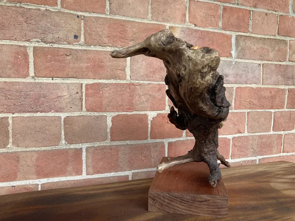Whispers of Nature: A Textured Wood Sculpture Embracing Organic Beauty
