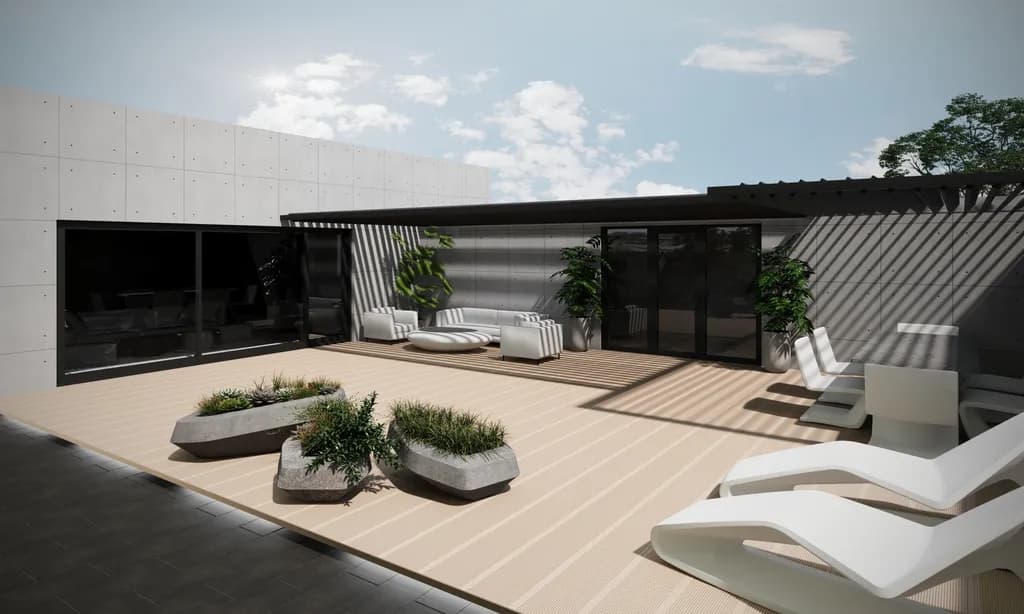 Concrete Patio Retreat