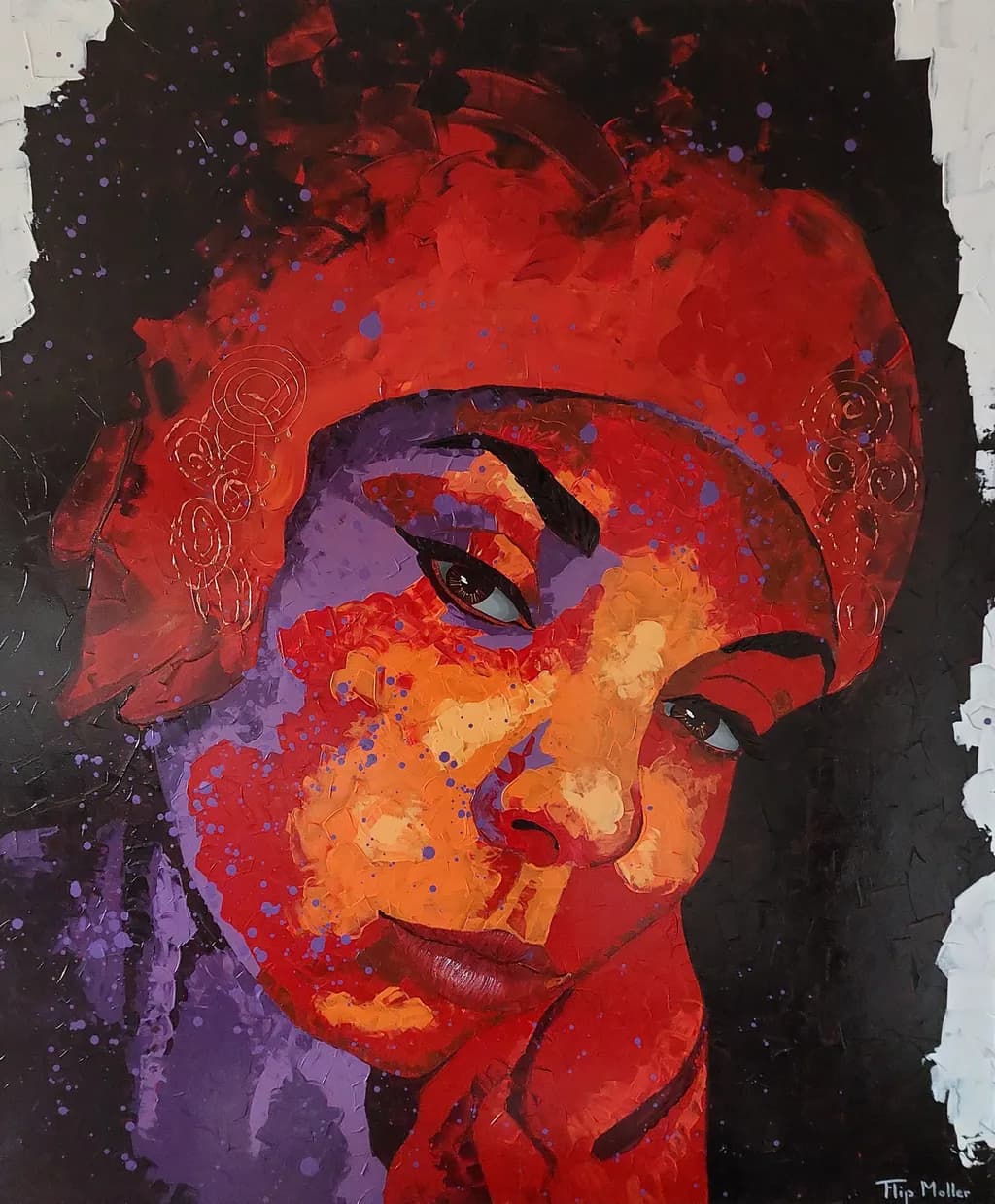 Vibrant Expressions: A Colorful Portrait of Passion and Artistry