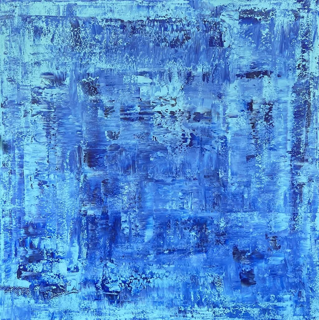 Whispers of the Deep Blue: An Abstract Journey Through Tranquility