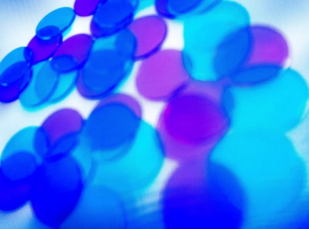 Blue and Purple Tokens Depth