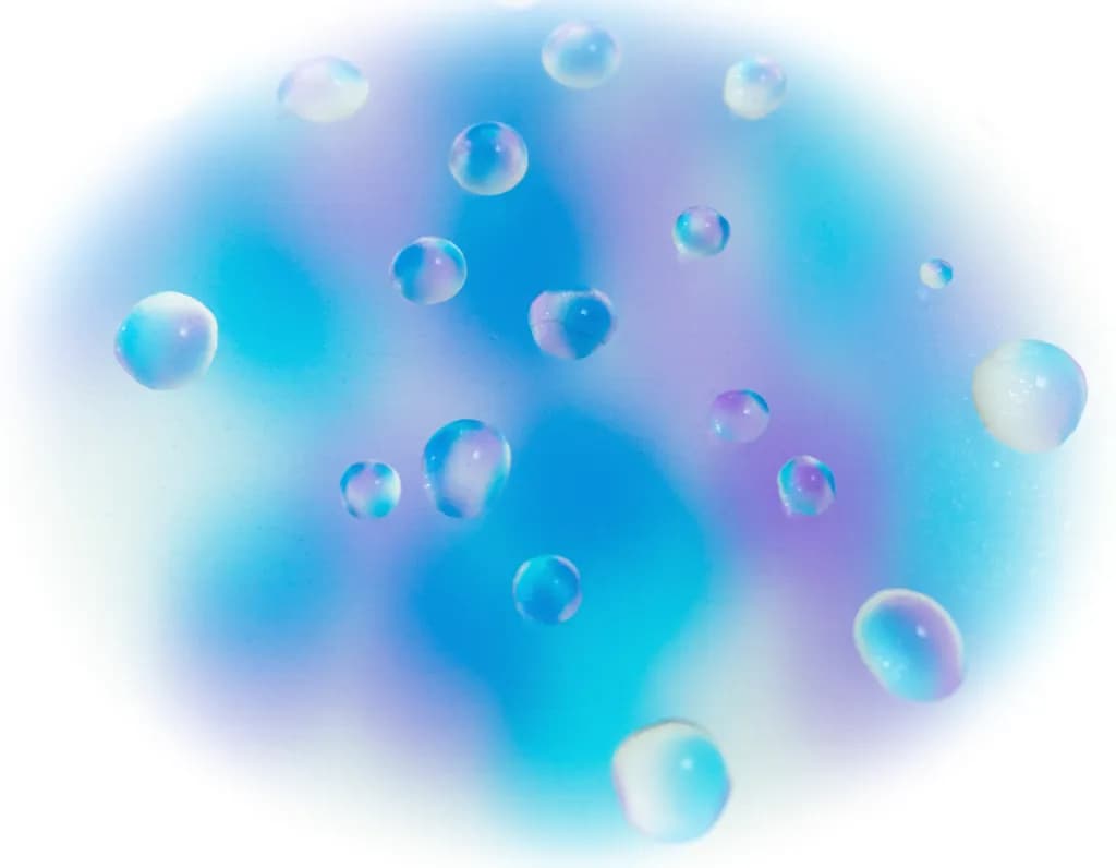 Blue and Purple Water Drops