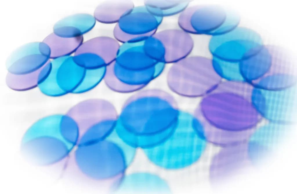 Blue and Purple Tokens