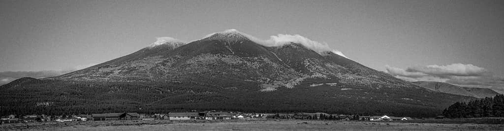 Cloud-Capped Mountain Village