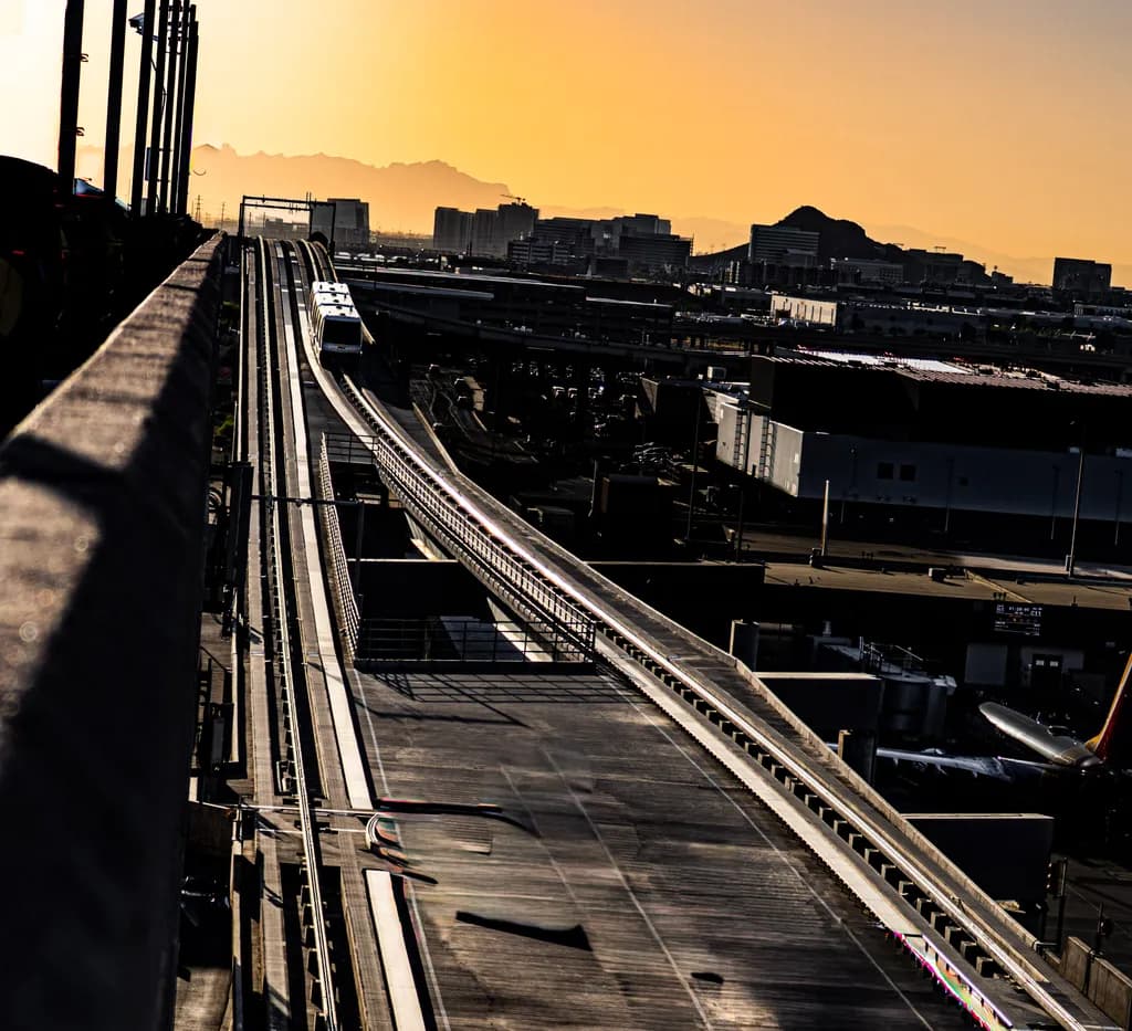 Sky Harbor Rail Sunrise