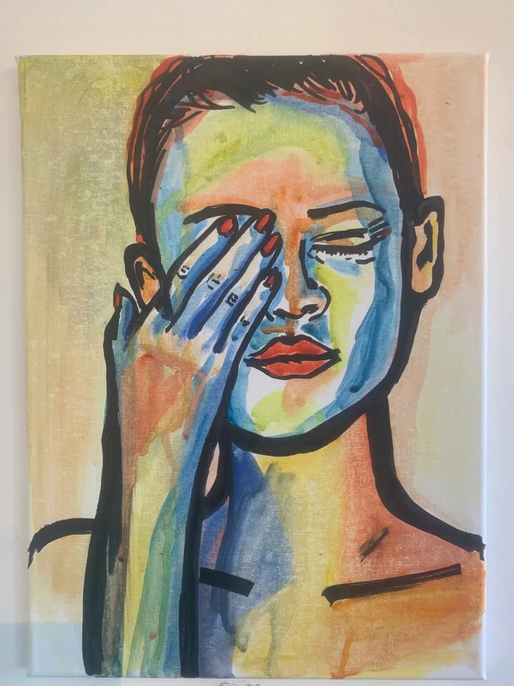 Whispers of Color: A Portrait of Emotion and Expression