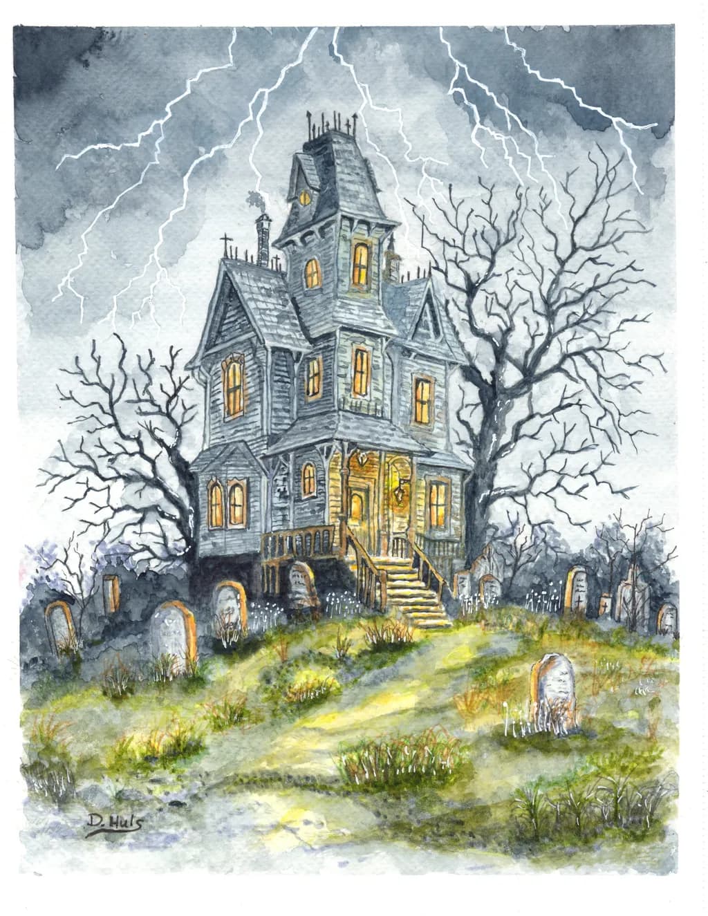 Haunted House and Graveyard