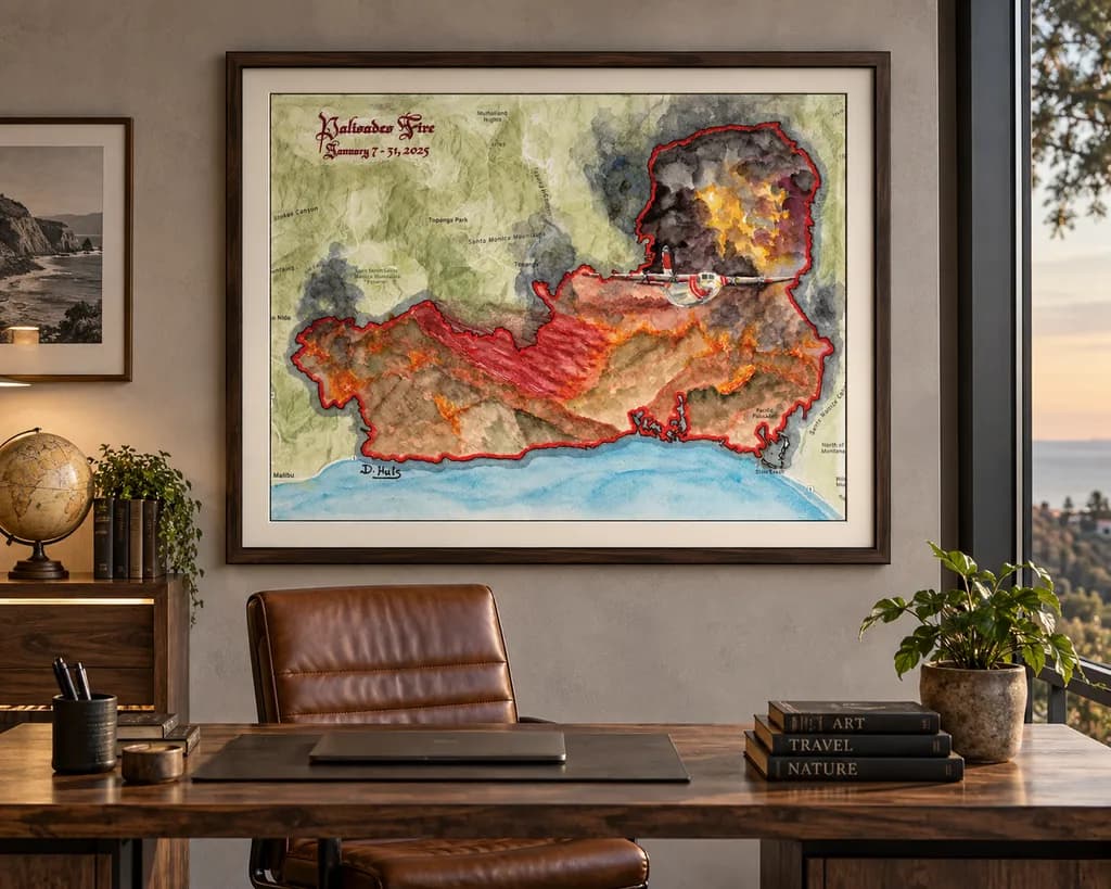 Palisades Fire Map