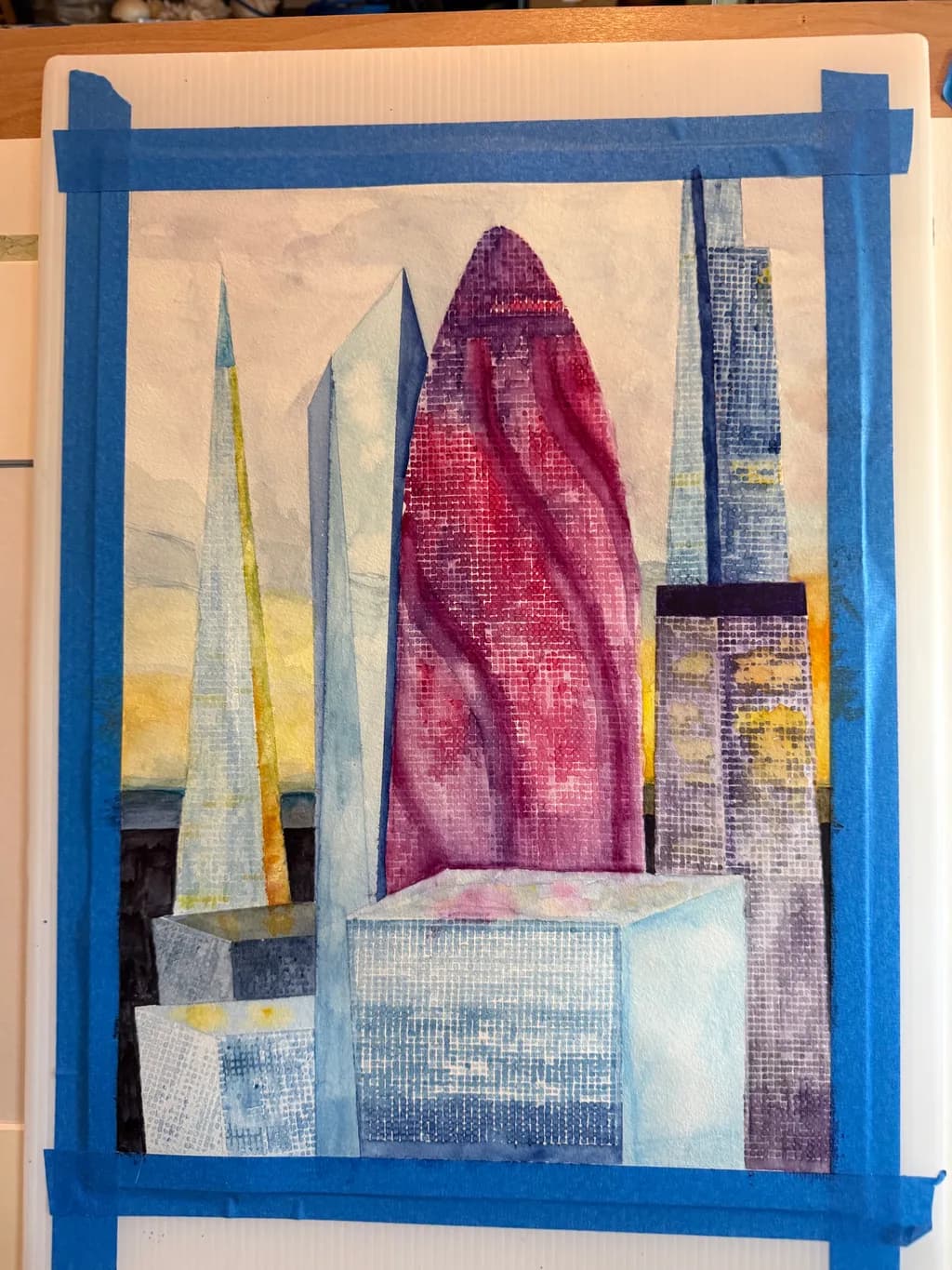 Magenta Skyline