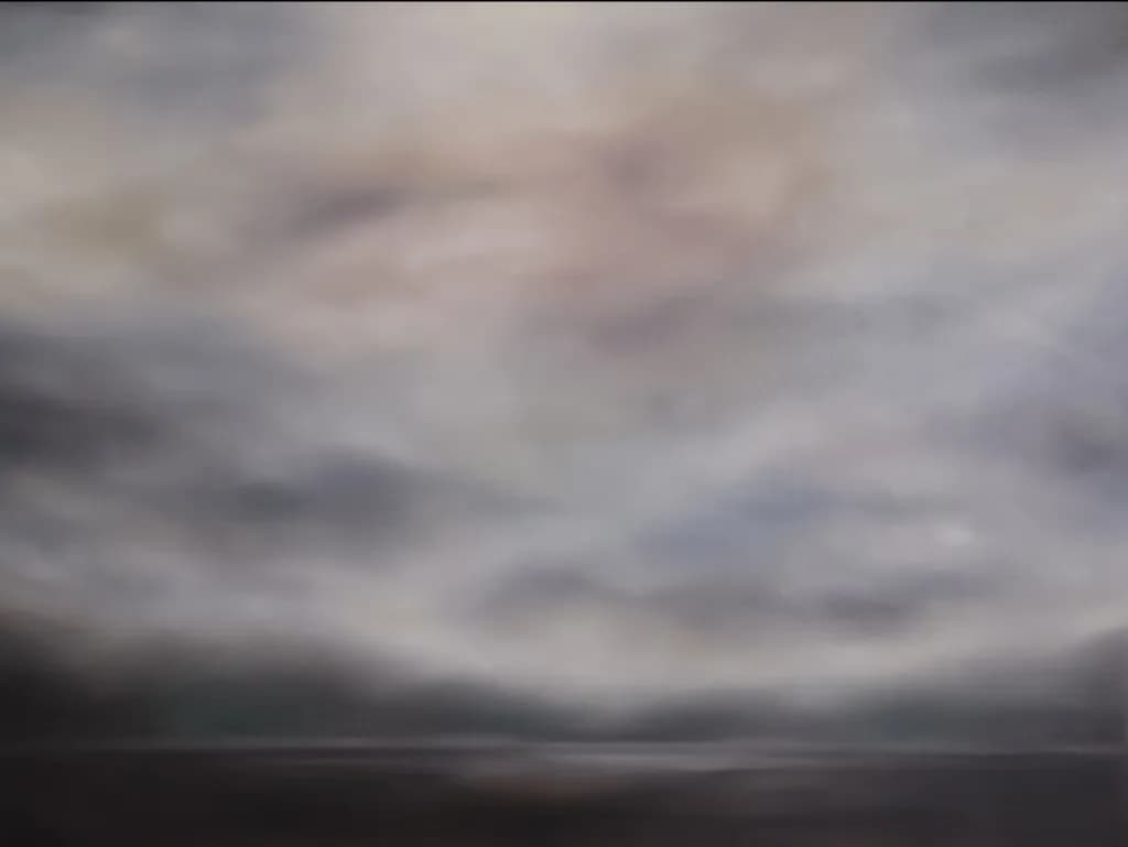 Whispers of the Ethereal Sky: A Serene Abstract Journey Through Cloudy Moods