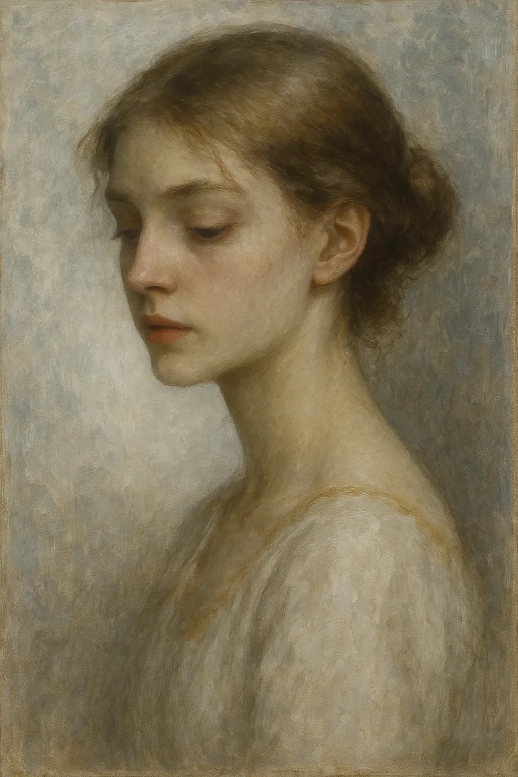 Whispers of Serenity: A Portrait of Contemplation
