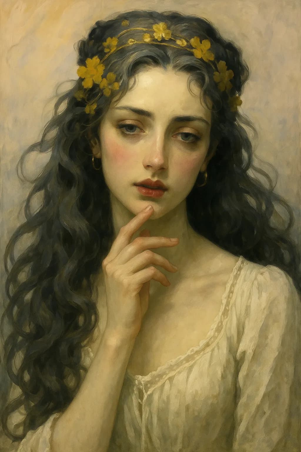 Whispers of Innocence: A Portrait of Ethereal Beauty and Grace