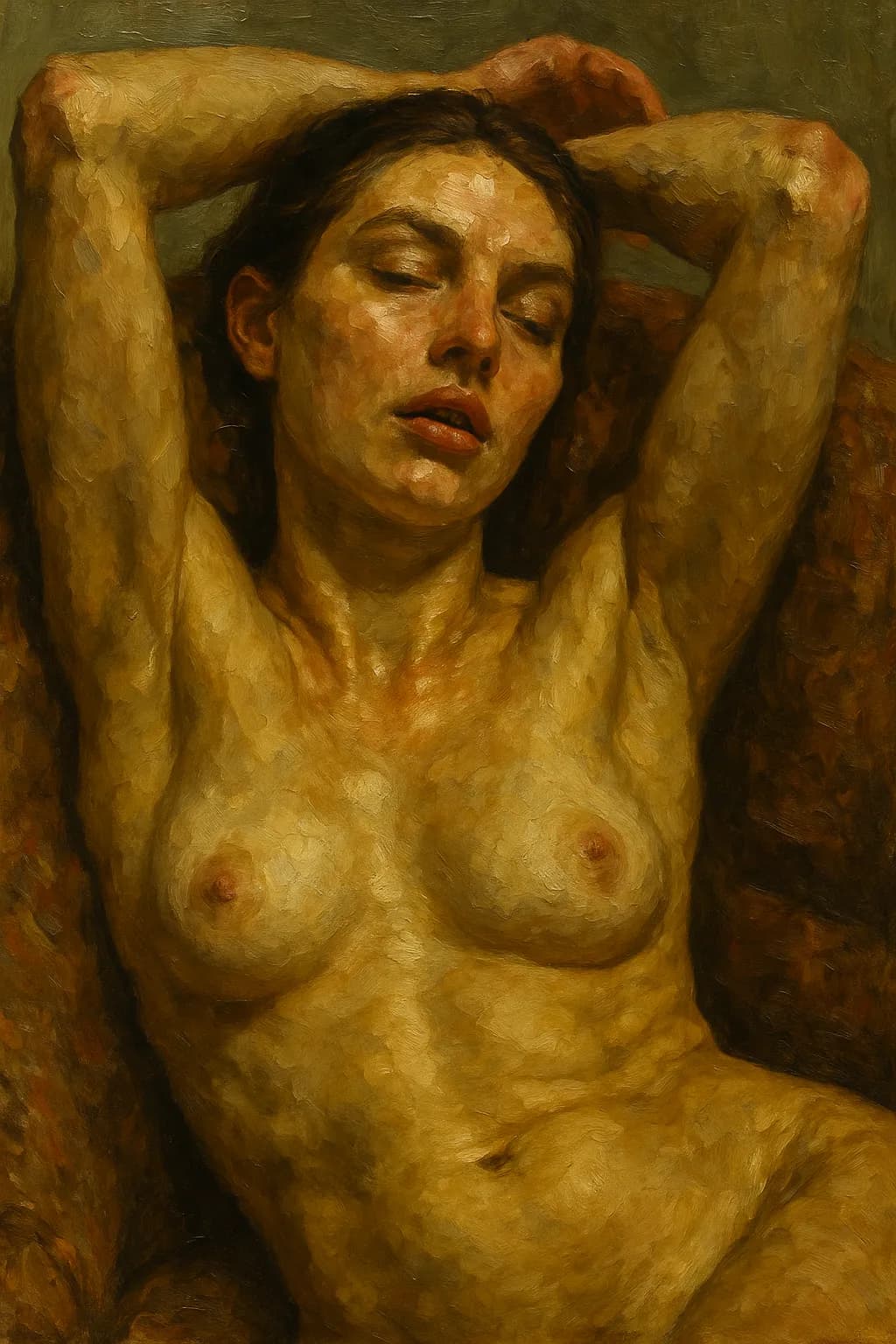 Ethereal Reverie: A Captivating Study of the Human Form in Warm Tones