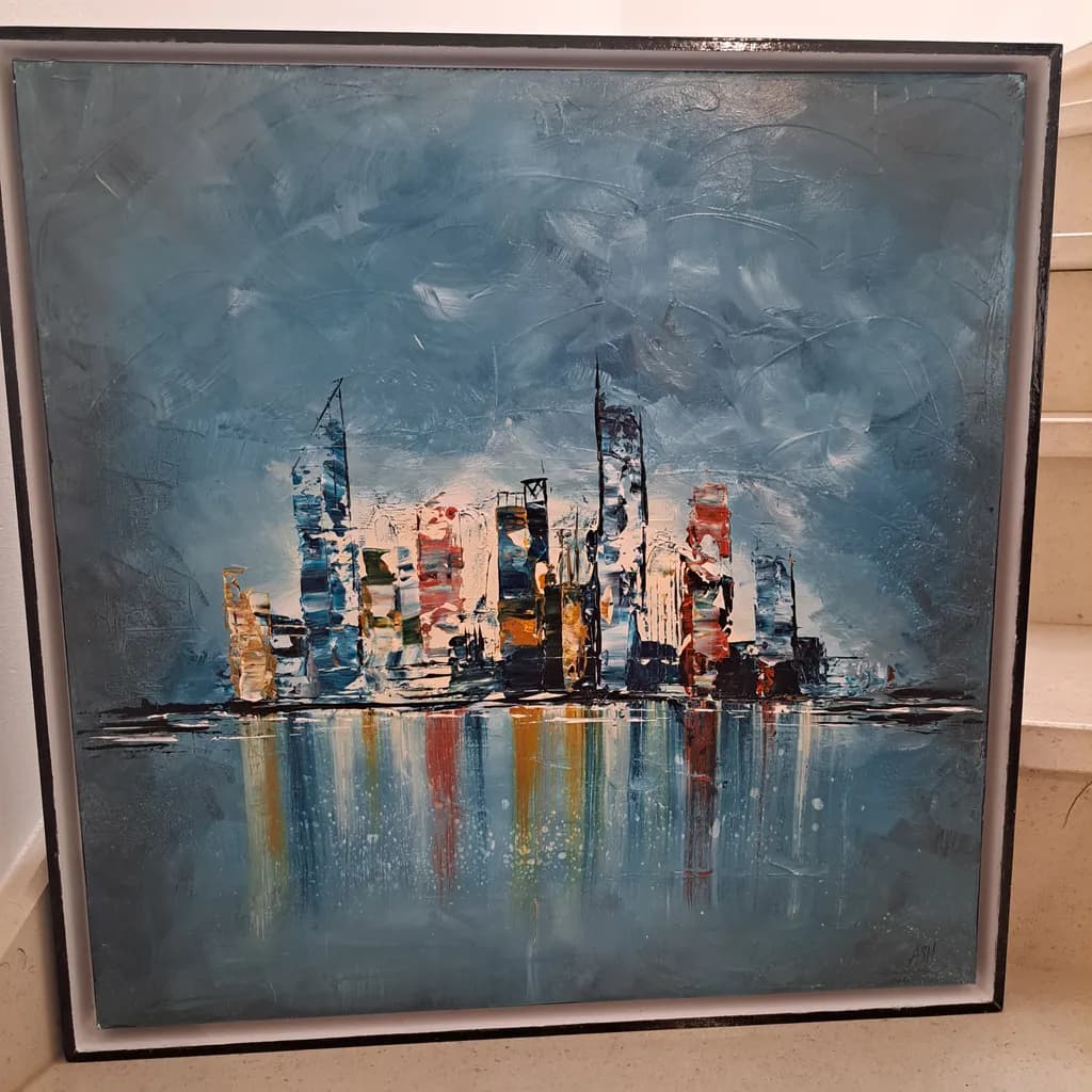 Abstract Cityscape Reflection