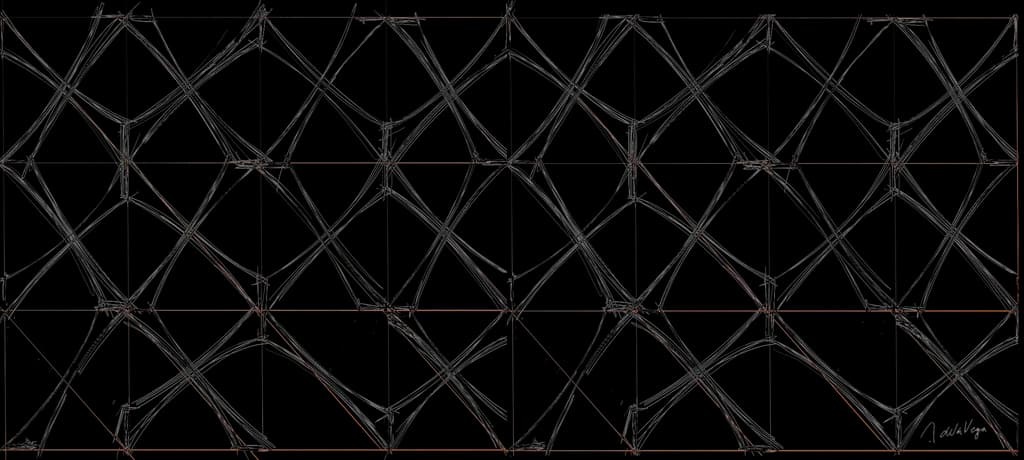 Interwoven Dreams: A Dance of Lines and Shadows
