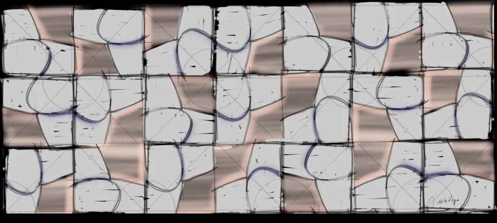 Whispers of Geometry: A Soft Dance of Lines and Patterns