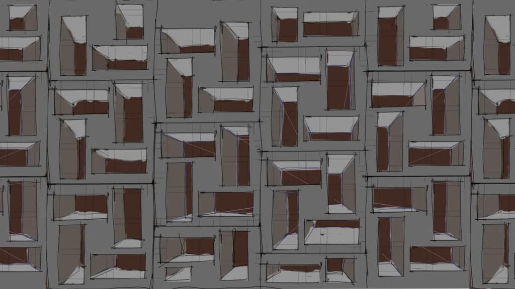 Geometric Harmony: An Abstract Exploration of Structure and Design
